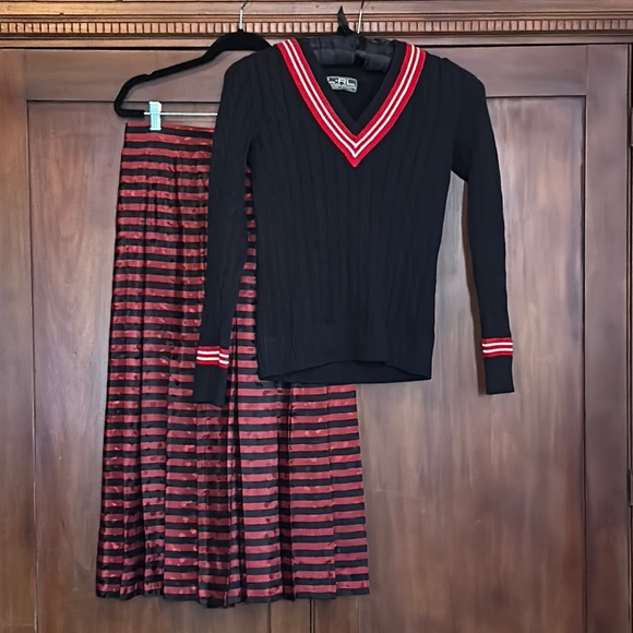 Vintage Jaeger Pleated Maxi Skort Culottes 8 - Picture 14 of 14